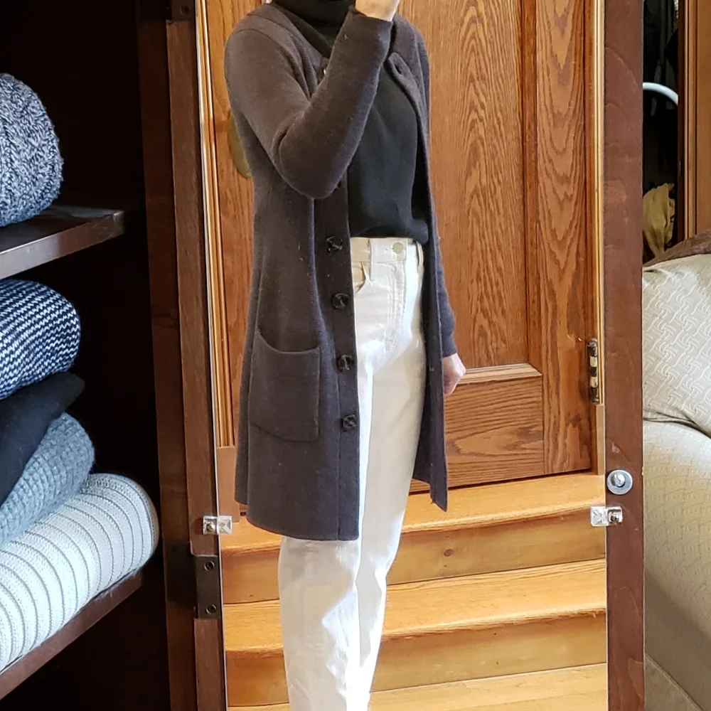 Banana Republic Grey Sweater Coat | Size XS - Picture 2 of 6
